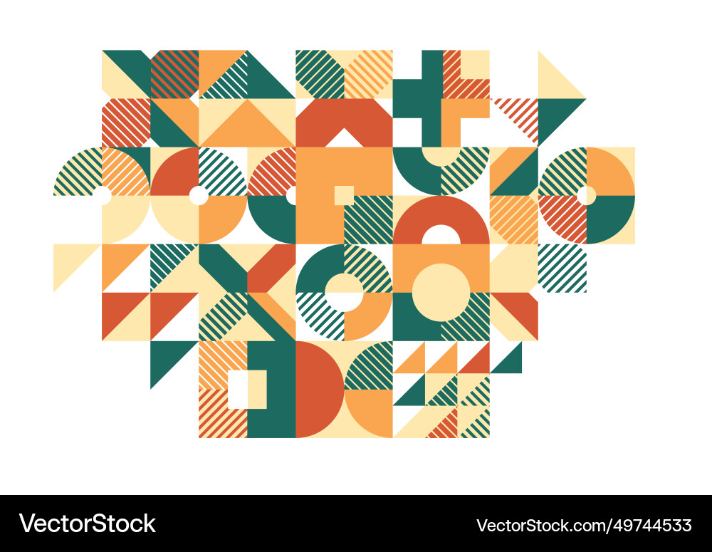 Abstract geometric background modular tiling Abstract geometric background modular tiling vector image