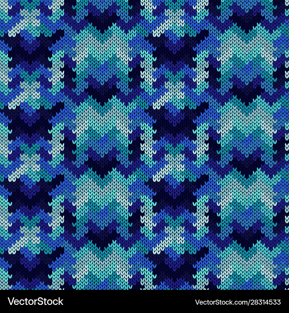 Abstract knitted seamless ornate pattern Vector Image