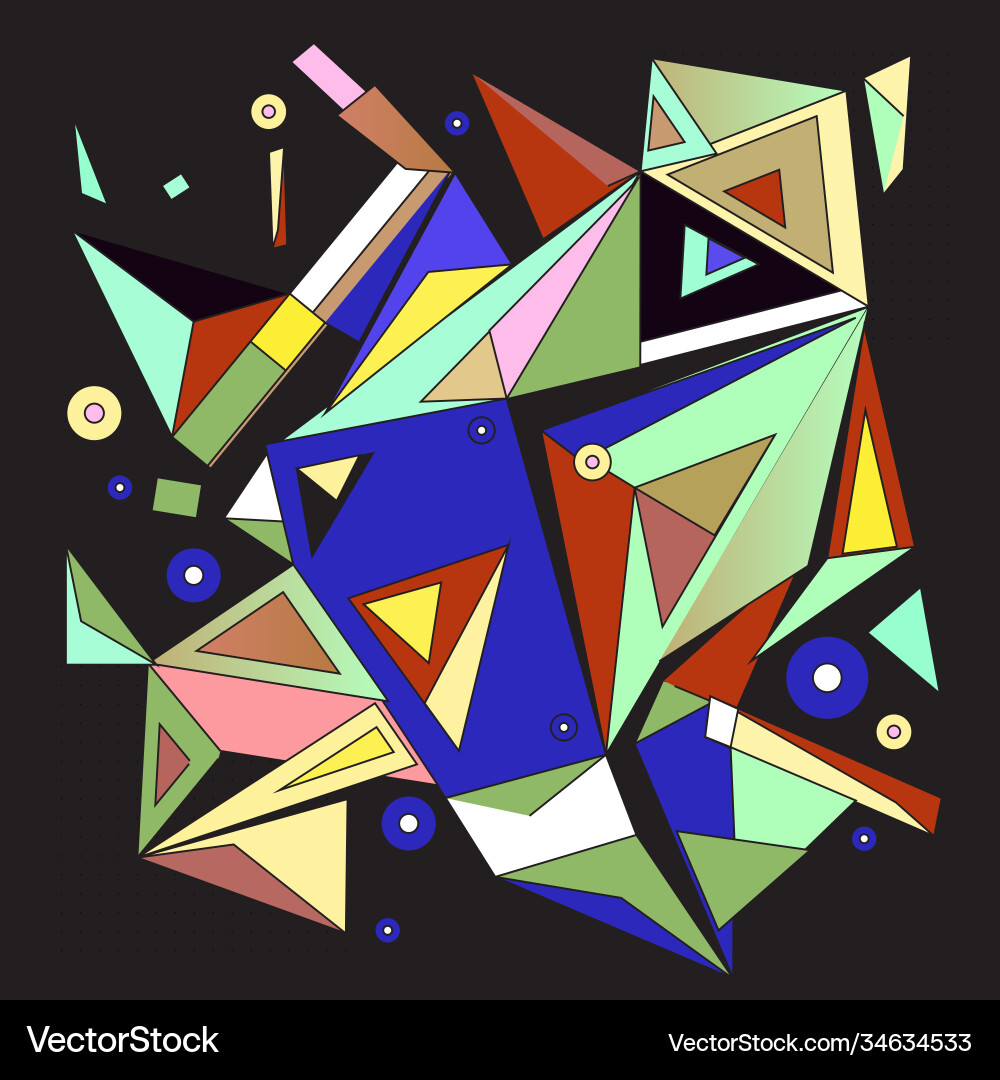 Abstract modern triangles background pattern Vector Image