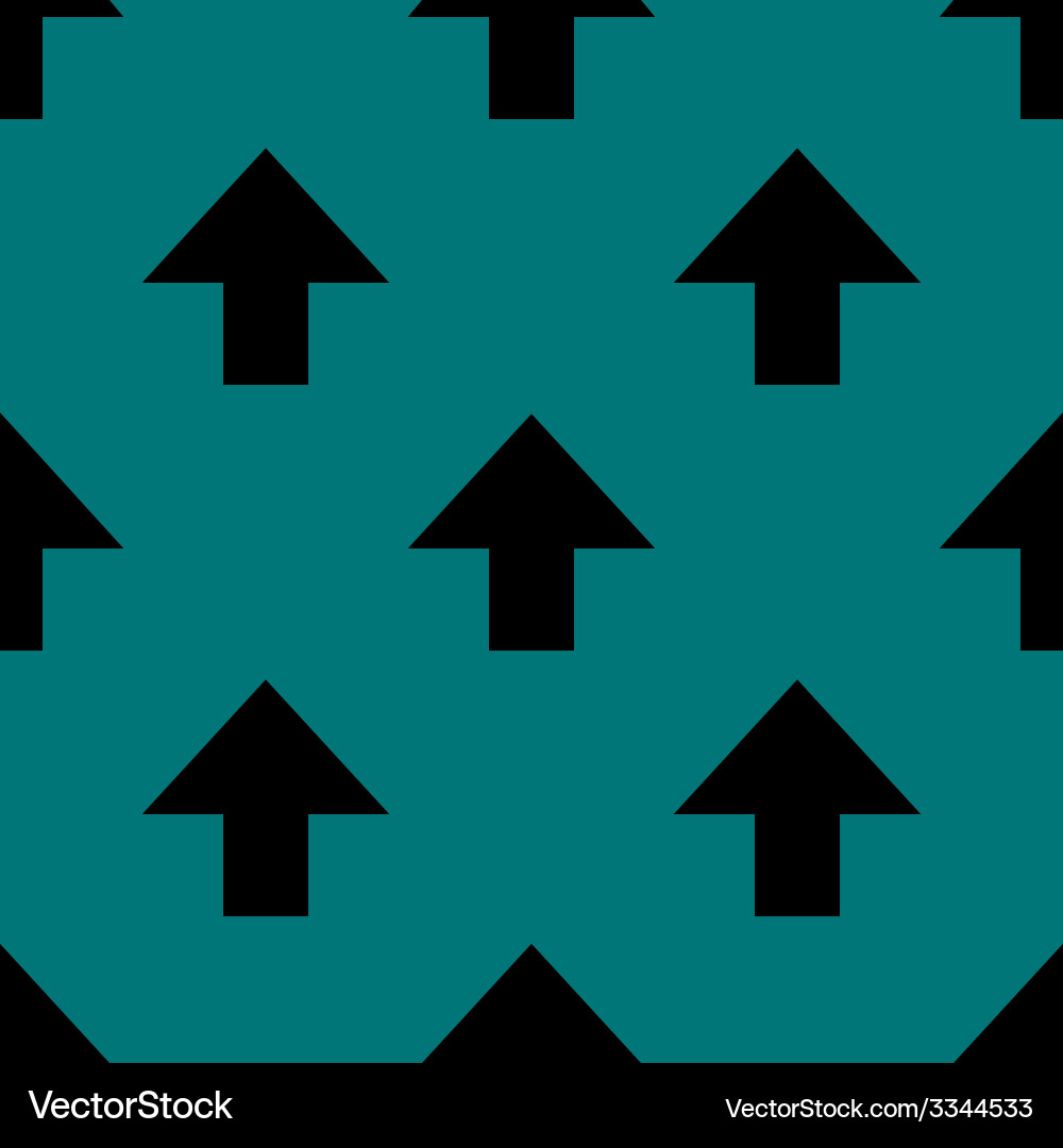 Arrow web icon flat design seamless pattern Vector Image