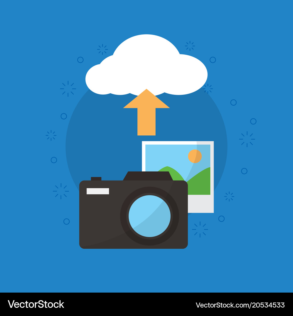 Cloud computing technology Vector Image