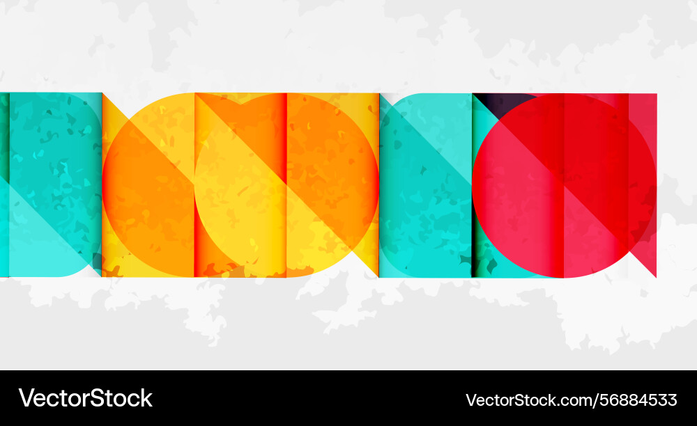 Colorful word design formed using overlapping Vector Image