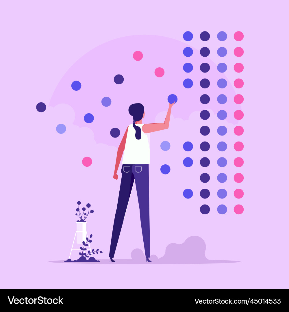 Concept of big data engineering analyzing Concept of big data engineering analyzing vector image