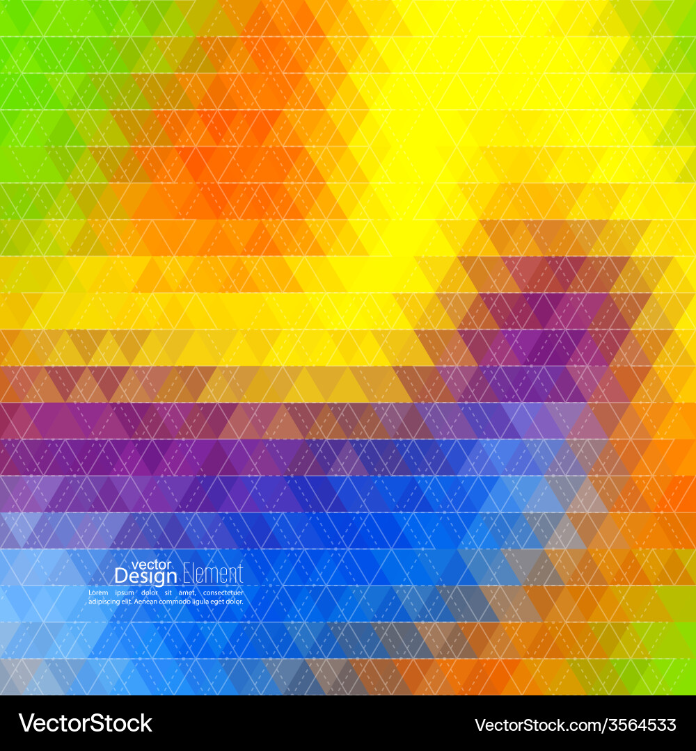 Creative abstract triangle pattern vector image