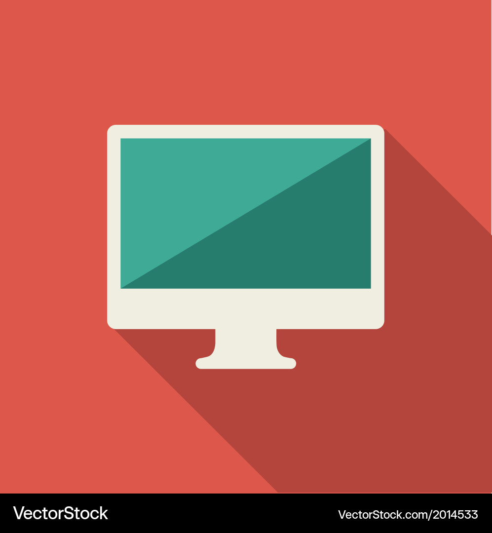 Flat computer vector image