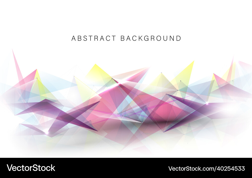Geometric Triangle Background vector image