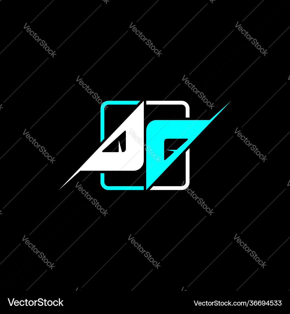 Initial letter q is modern with a simple design vector image