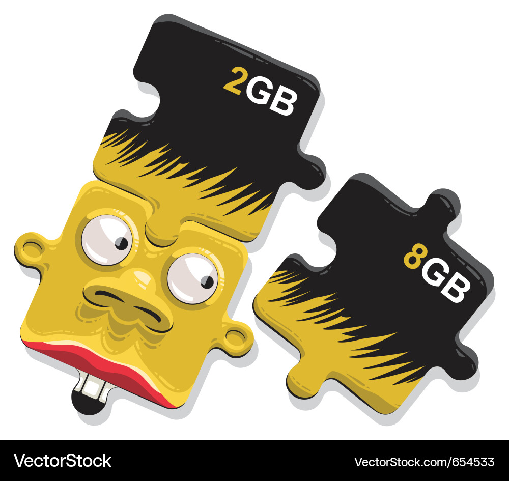 Installing memory Vector Image