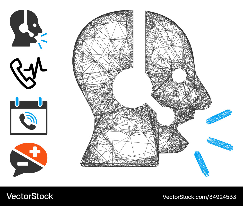 Network operator message mesh Network operator message mesh vector image
