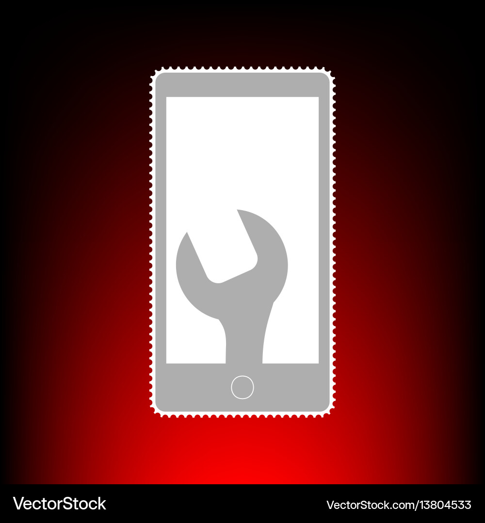 Phone icon with settings Phone icon with settings Vector Image