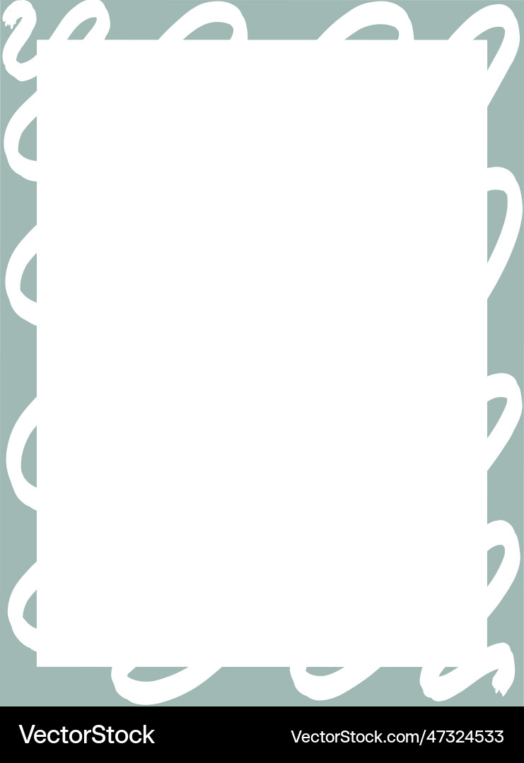 Rectangular frame on a white background Vector Image