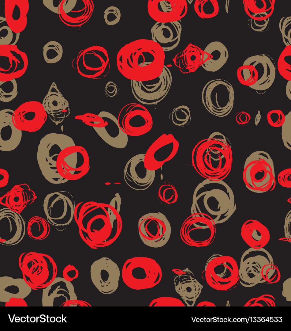 Seamless pattern design with sketchy dots Seamless pattern design with sketchy dots vector image