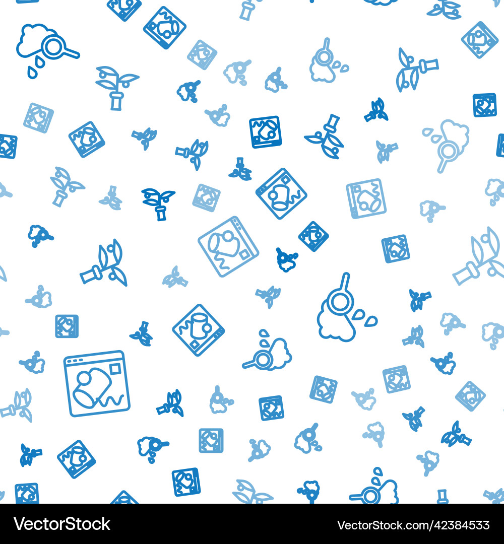 Set line data visualisation cloud with rain Set line data visualisation cloud with rain vector image
