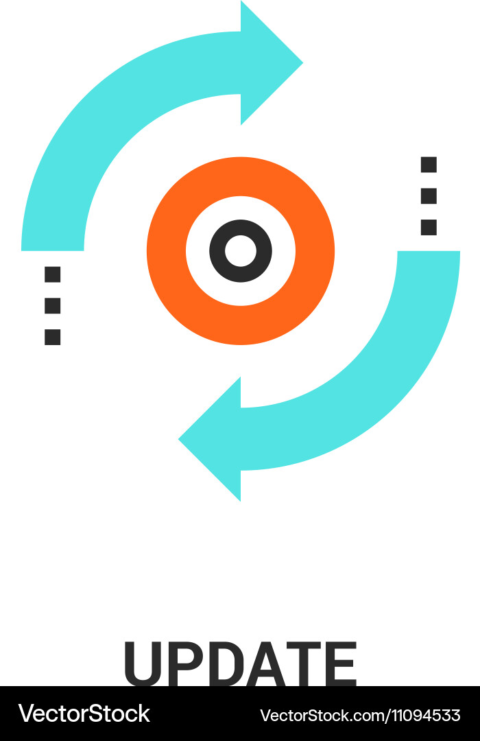 Update Refresh Icon vector image