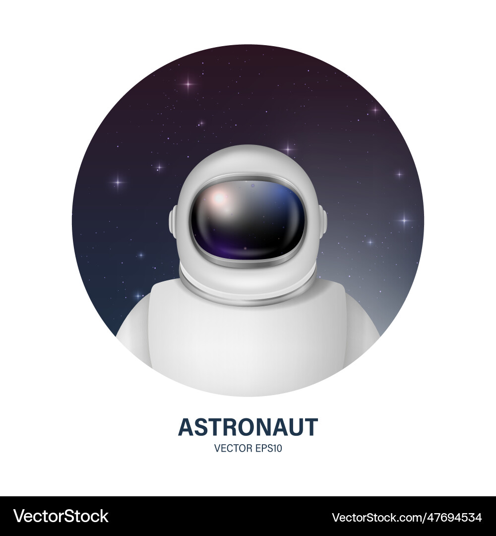 3d realistic spaceman astronaut spacesuit 3d realistic spaceman astronaut spacesuit vector image