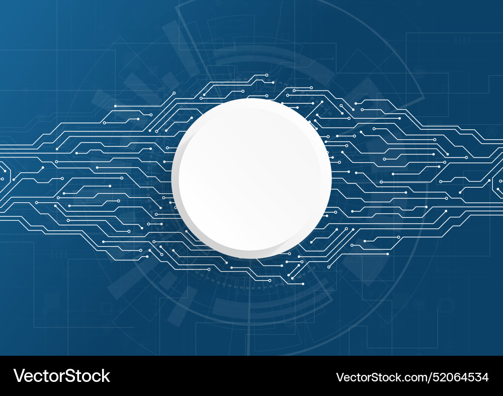Abstract background with technology circuit board Vector Image