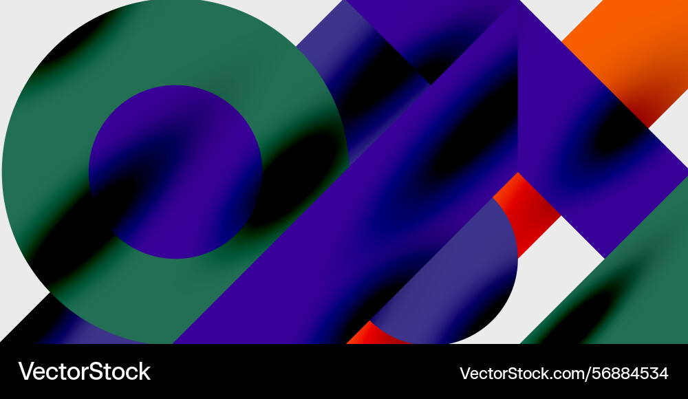 Abstract composition featuring overlapping shapes Abstract composition featuring overlapping shapes Vector Image