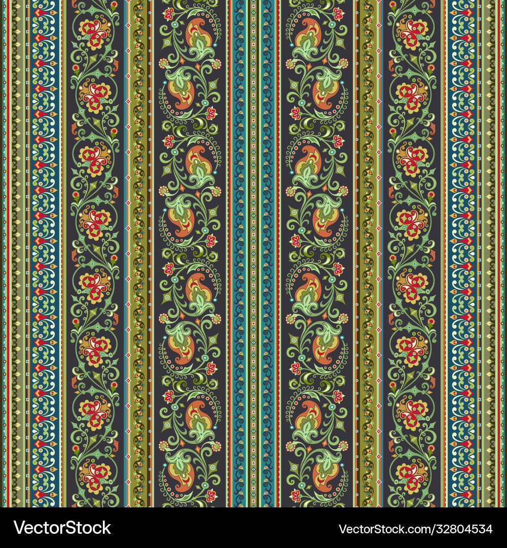 Abstract ethnic stripe pattern background Vector Image