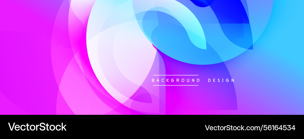 Abstract vibrant design overlapping shapes create Abstract vibrant design overlapping shapes create Vector Image