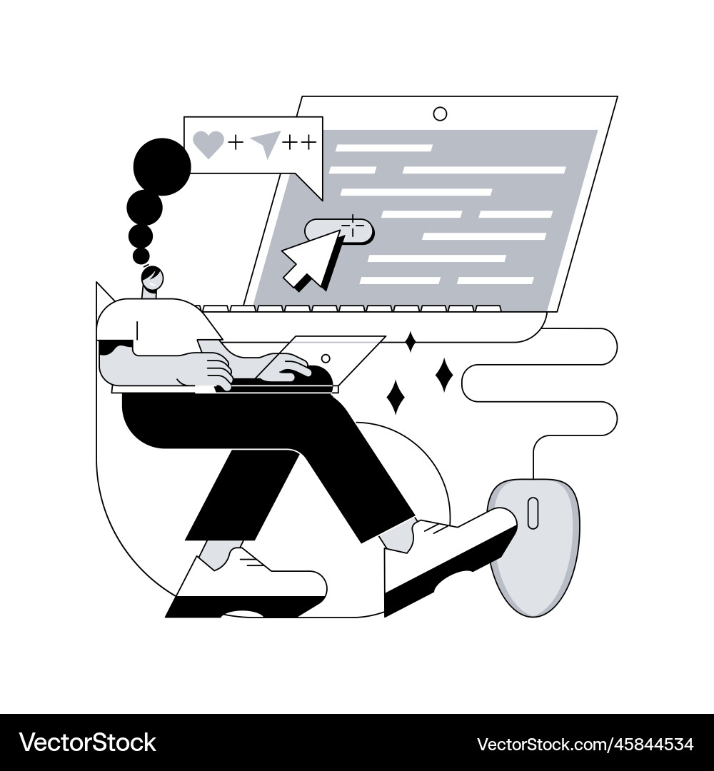 Click tracking abstract concept Click tracking abstract concept vector image
