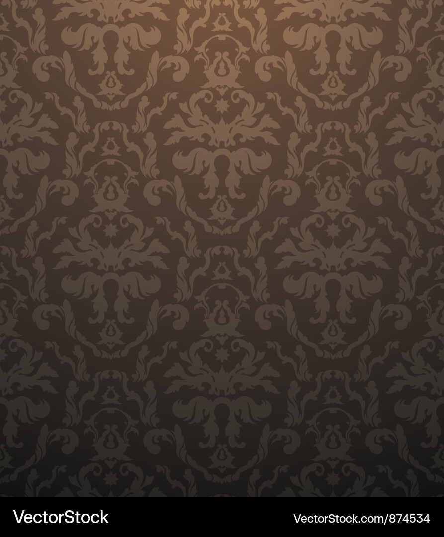 Damask seamless pattern vector image