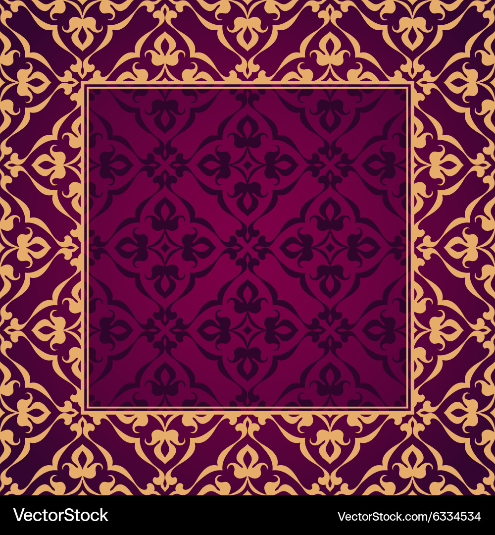 Elegant Damask Pattern vector image