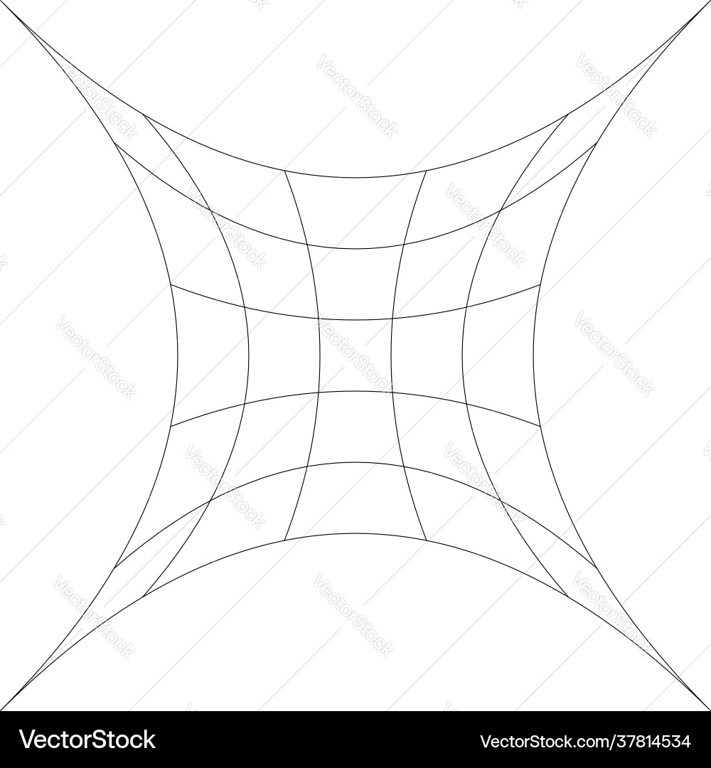Grid mesh lattice grating with distort deform Grid mesh lattice grating with distort deform vector image