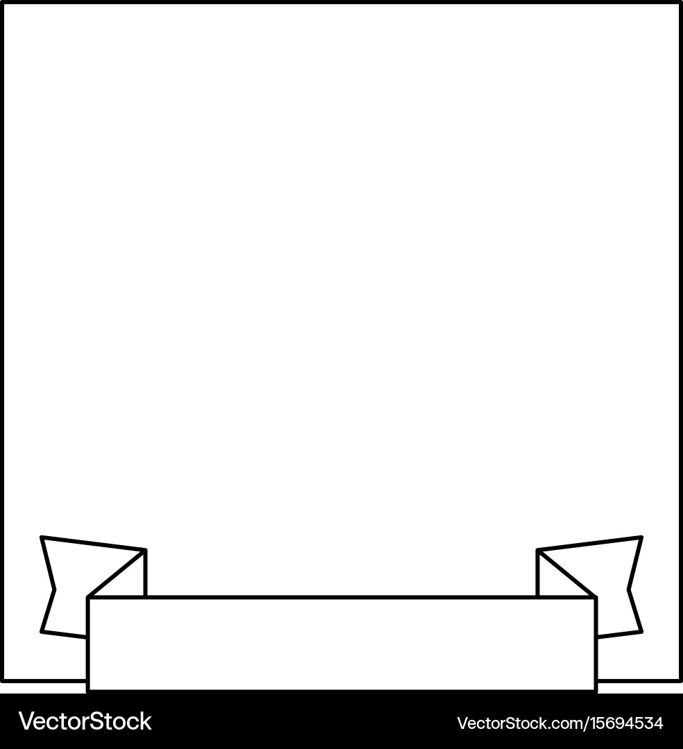 Ribbon banner isolated Vector Image