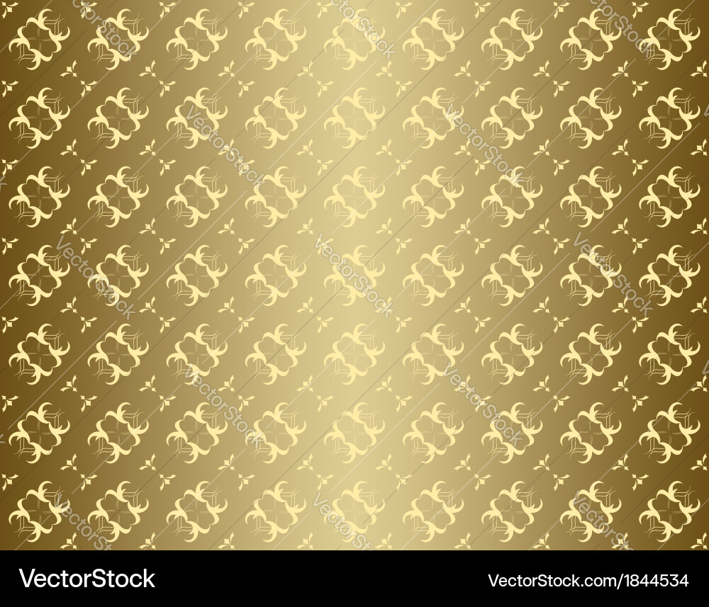 Seamless golden texture with gradient Vector Image