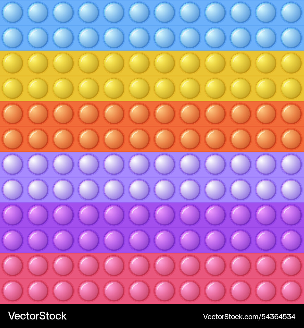 Seamless pattern with trendy game pop it simple Vector Image