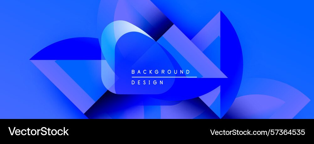 Abstract blue design features overlapping shapes Abstract blue design features overlapping shapes Vector Image