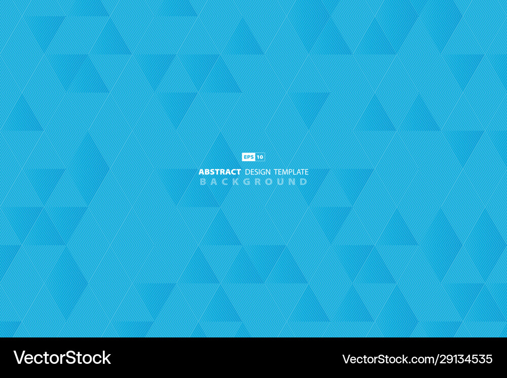 Abstract blue sky line tech pattern triangle vector image