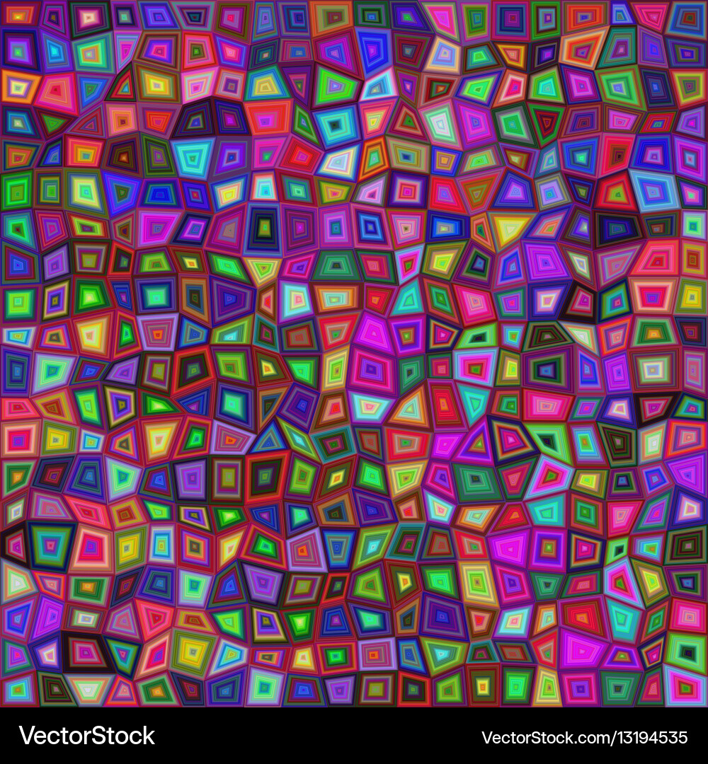 Abstract irregular rectangle mosaic background vector image