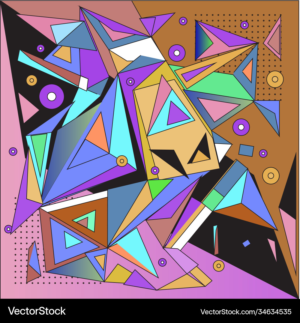 Abstract modern triangles background pattern vector image