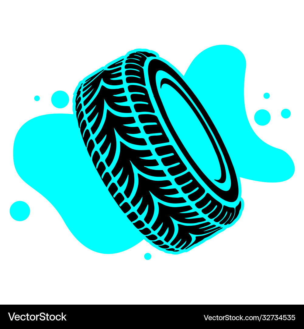 Tire icon simple for web Tire icon simple for web Vector Image