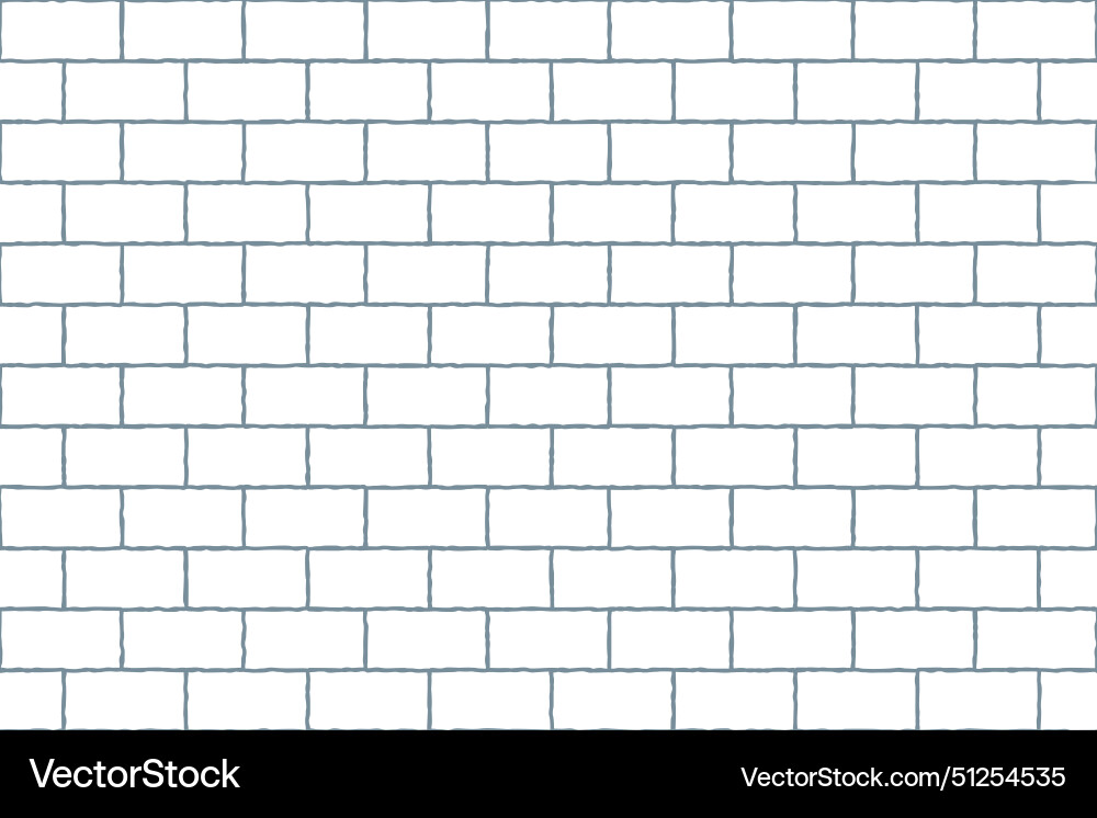 White brick wall background seamless pattern Vector Image
