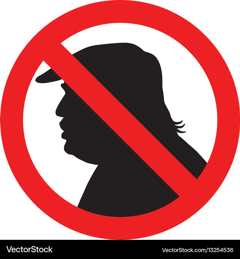 Anti-Trump Silhouette Protest Sign vector image
