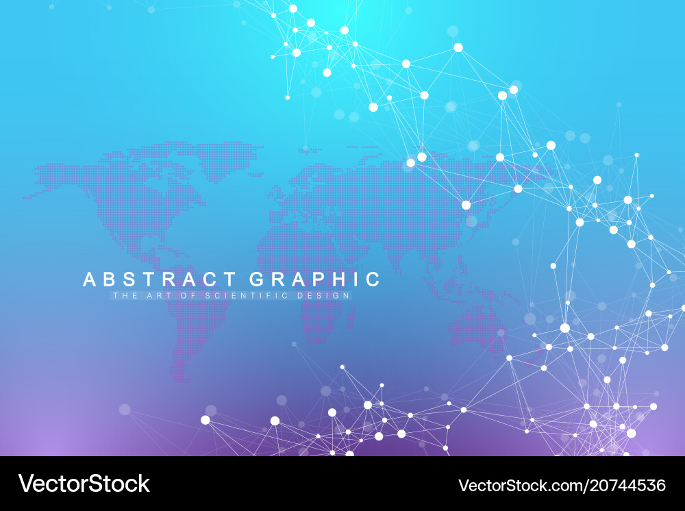 Artificial Intelligence Network Background vector image