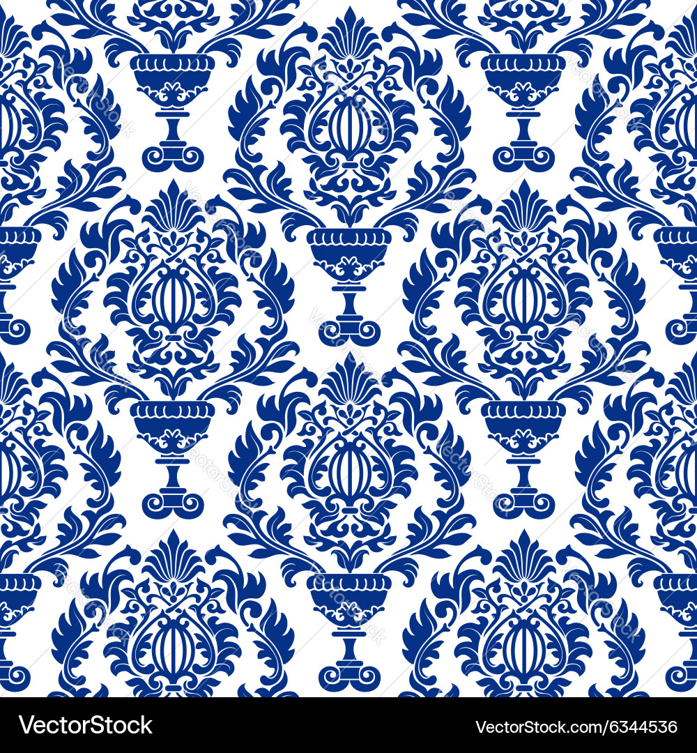Elegant Damask Pattern vector image