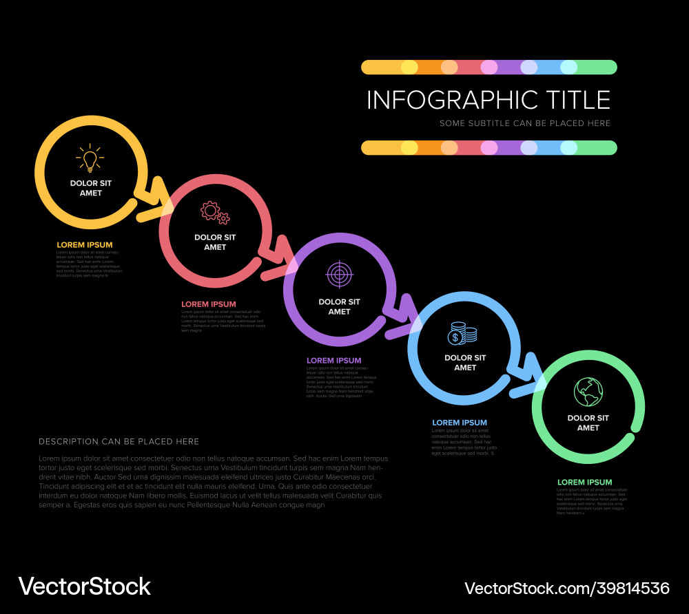 Minimalistic dark five steps diagonal elements Minimalistic dark five steps diagonal elements vector image
