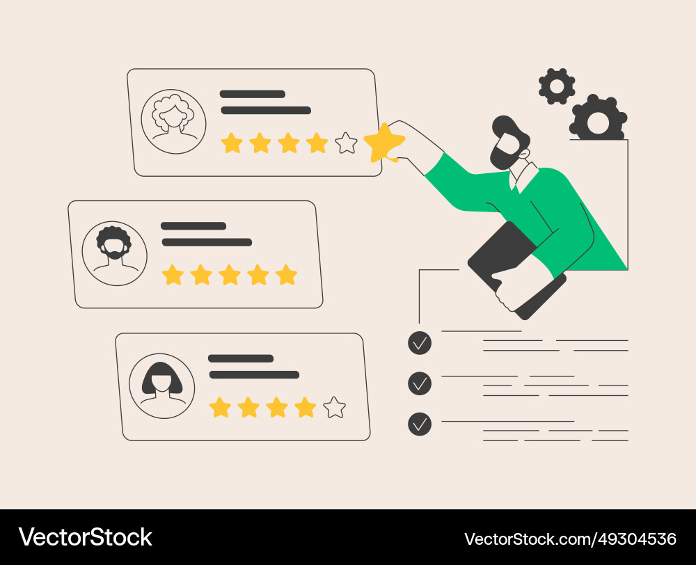 Performance rating abstract concept Vector Image
