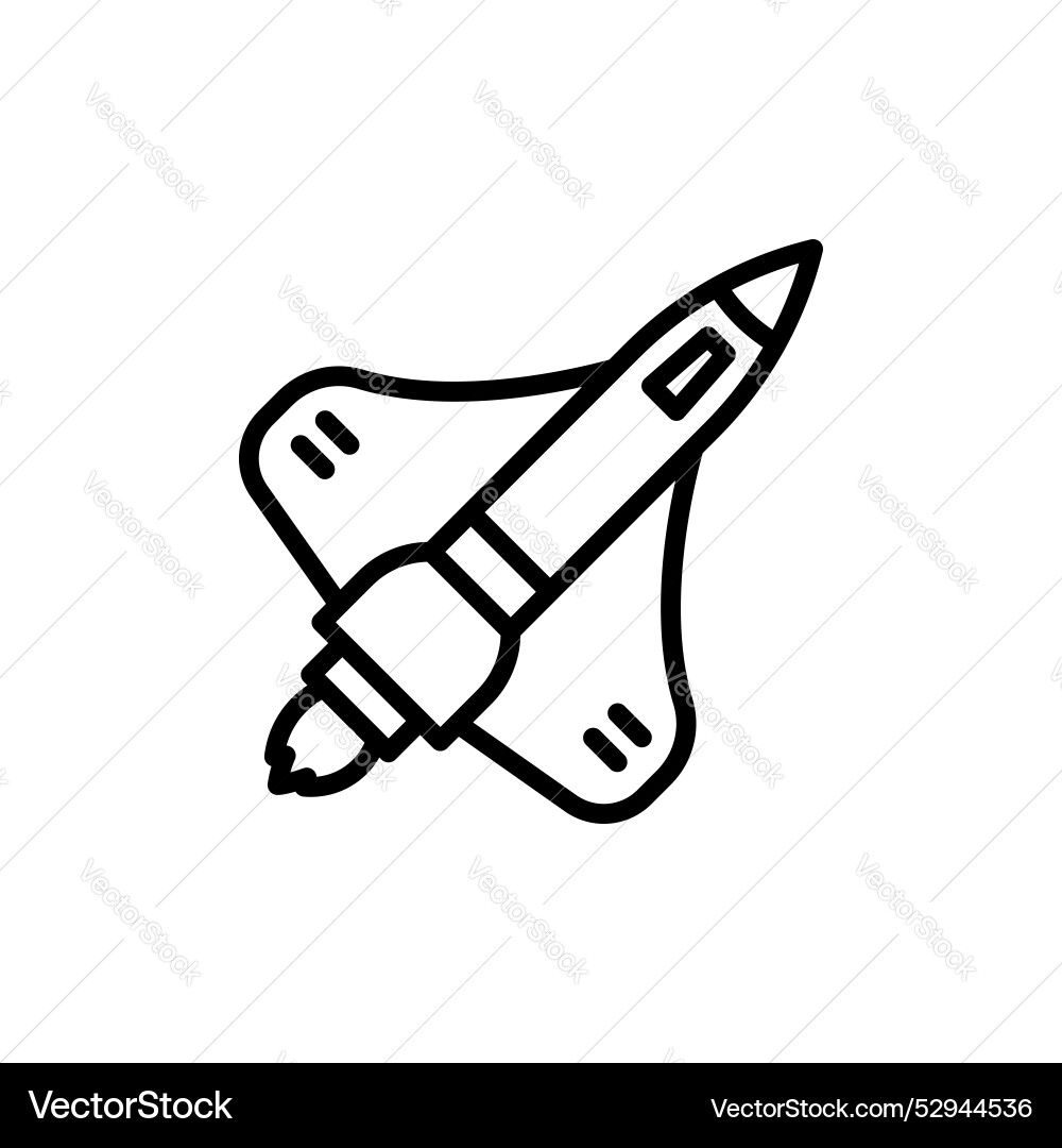 Space shuttle icon Royalty Free Vector Image - VectorStock