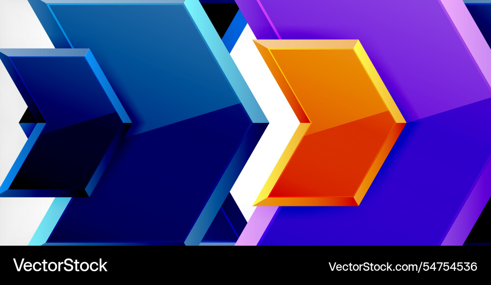 Technology dynamic arrow geometric background Technology dynamic arrow geometric background Vector Image