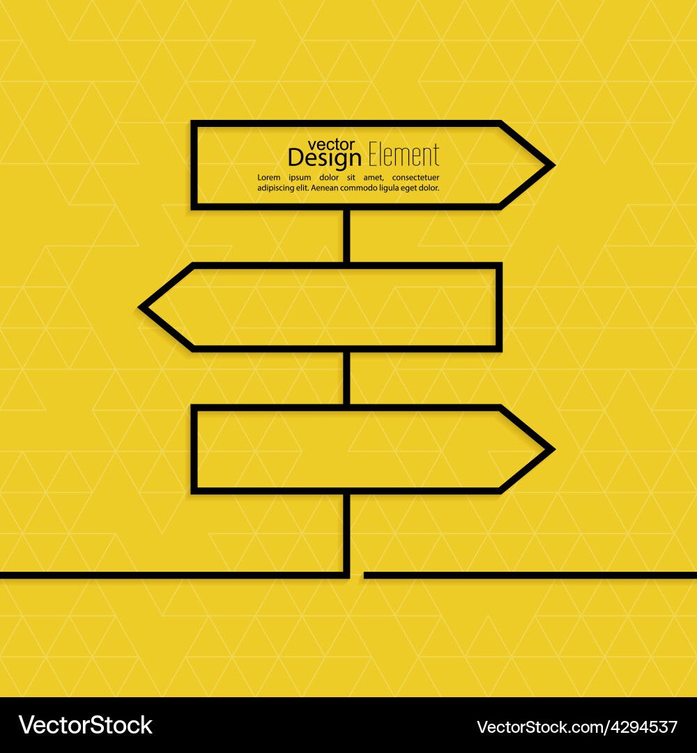 Abstract background with direction Vector Image