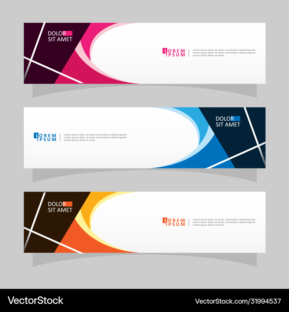 Abstract design banner web template Vector Image