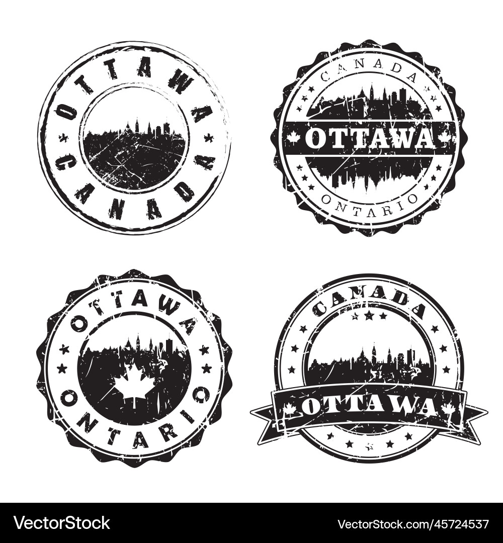 Ottawa ontario stempel skyline postmark silhouette Ottawa ontario stempel skyline postmark silhouette vektorbild