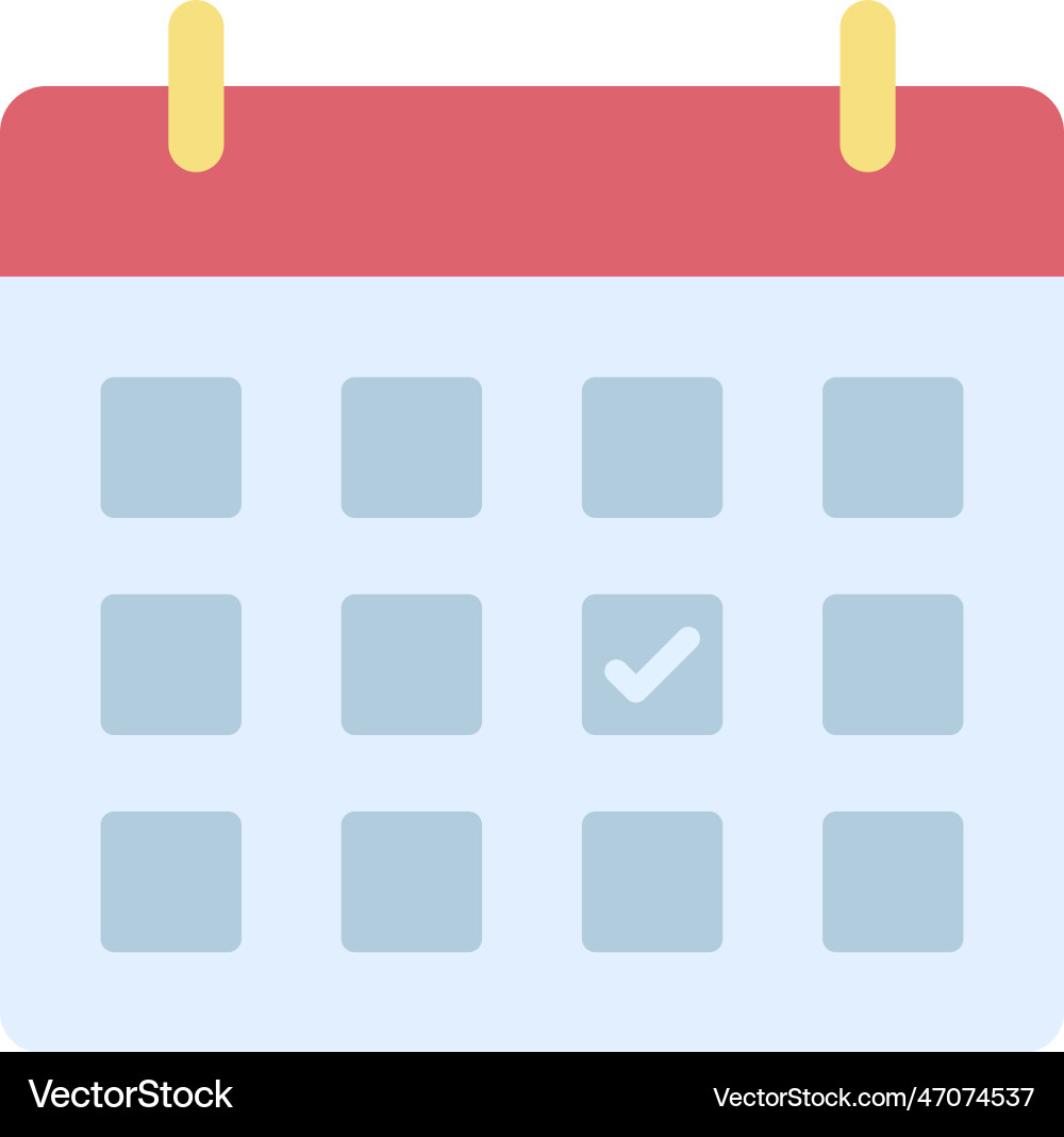 Scheduled event icon image suitable vector image