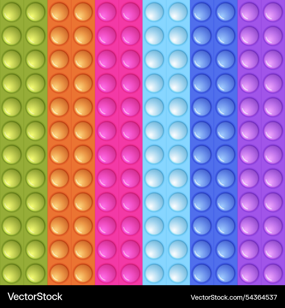 Seamless pattern with trendy game pop it simple Vector Image