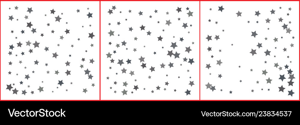 Silber funkel Star confetti auf weißem Hintergrund Silber funkel Star confetti auf weißem Hintergrund Vektorbild