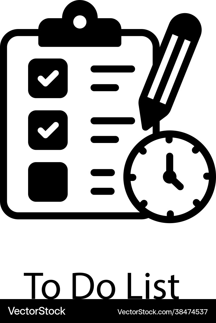 Todo list Vector Image